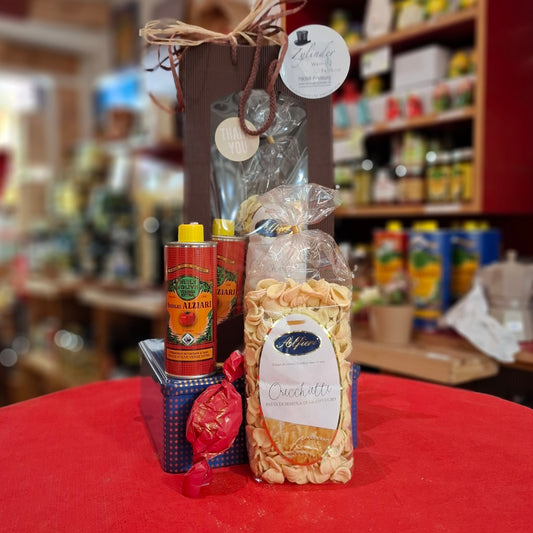 A - Präsent -  Geschenktragetasche "Mediterranes Flair" (rein kulinarisch)