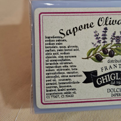 Ghiglione Olivenöl Kosmetik: Olive/Lavendel & Olive/Zitrone  - aus Ligurien Frantoio Ghiglione Imperia