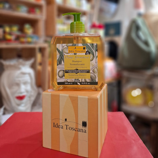 Bio Olivenöl Kosmetik: Shampoo Normalizzante  - Haarpflegeshampoo 500 ml - IDEA TOSCANA - FLORENZ