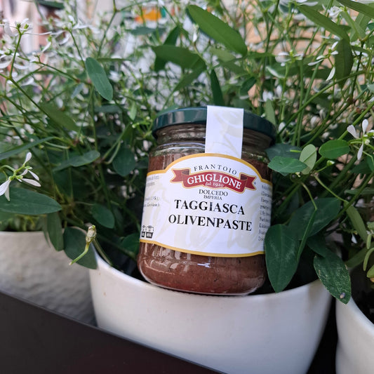 Olive Taggiasche ( Olivenpaste/Creme) 170 gr.  - aus Ligurien Frantoio Ghiglione Imperia