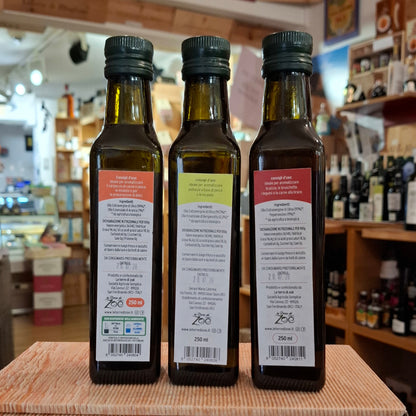 Natives Olivenöl Extra Vergine - BIO mit Bergamotte- Chili- & Orangengeschmack