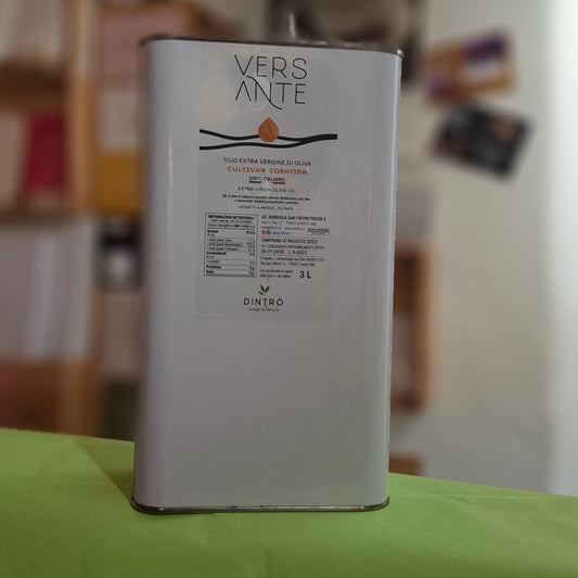 Natives Olivenöl Extra Vergine aus Apulien - 3 Lt. Kanister Cru VERSANTE - aus Coratina Olivensorte