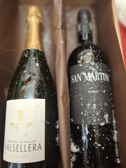 A - Firmen-, Kunden-, Mitarbeiterpräsente "Geschenkbox Glück & Wunsch mit prickelndem Genuss für SIE & IHN"