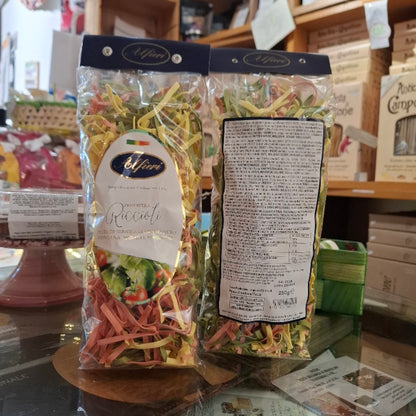 Pasta-Riccioli Primavera (Feine "Frühlings" Tagliatelle )  - Piemonteser Spezialität aus dem Hause Alfieri Cuneo Italy