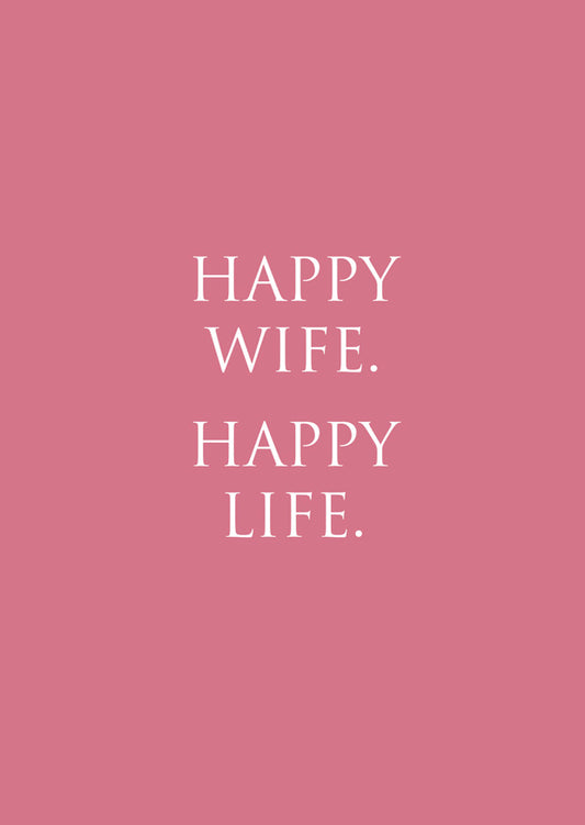 Karte "Happy Wife"