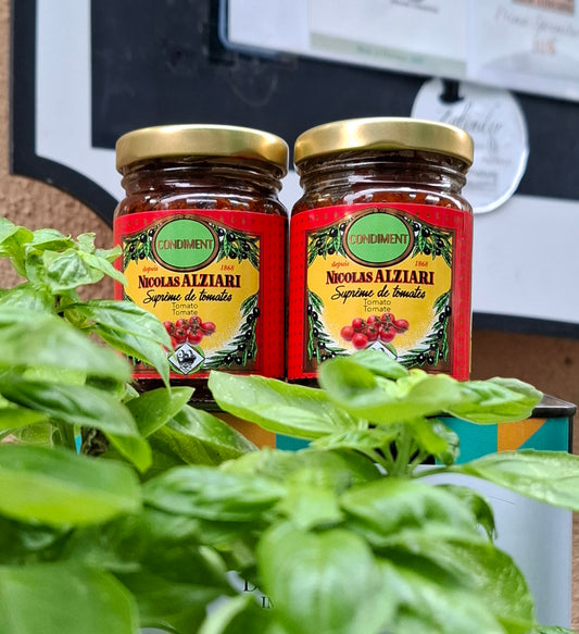 Condiment Suprême de Tomates - aus - Nice Frankreich - Nicolas Alziari ( 2x 80 gr. Gläser )