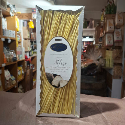 Pasta - Albesi al Tartufo ( Trüffel - Tuber AESTIVUM VITT.) Spezialität aus dem Piemont - Alfieri