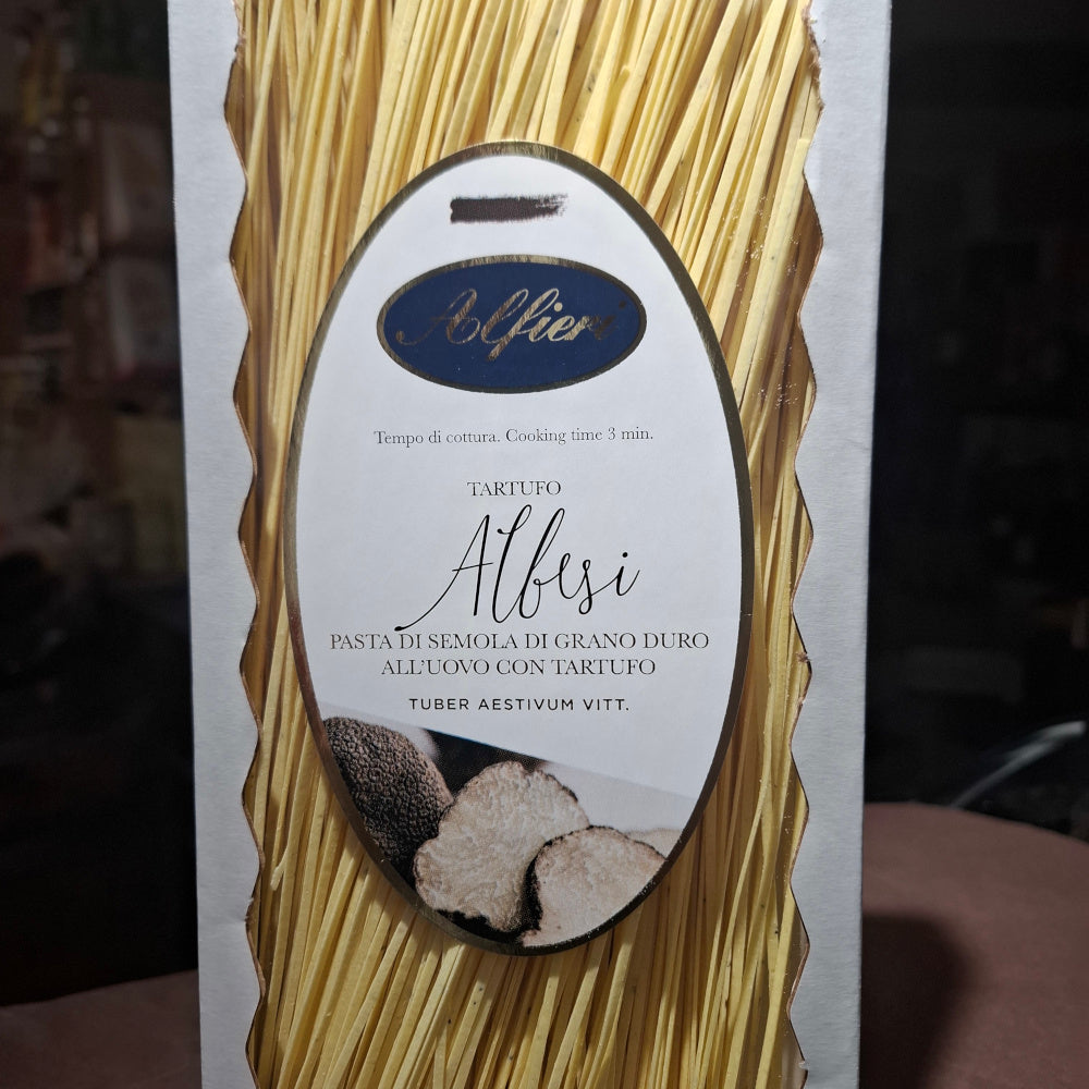 Pasta - Albesi al Tartufo ( Trüffel - Tuber AESTIVUM VITT.) Spezialität aus dem Piemont - Alfieri