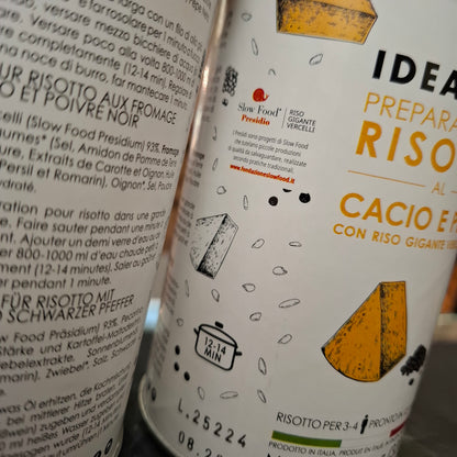 Risottomischung Cacio e Pepe & Gigante Vercelli Reissorte (Presidium Slow Food Auszeichnung)