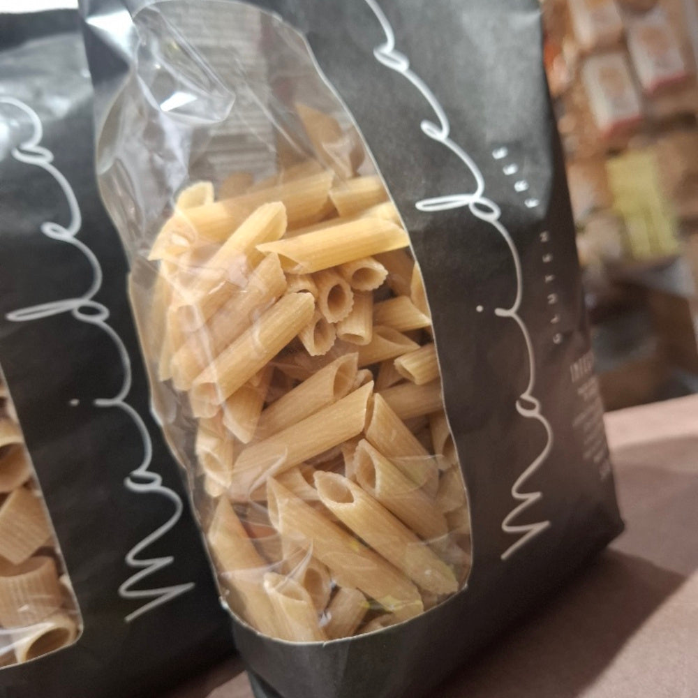 Pasta - GLUTENFREI 3er Set - (je Pack. 500 gr.) Fusilli, Penne, Maccherone - aus Vollkornreißmehl - Maidea - Abruzzen Italy